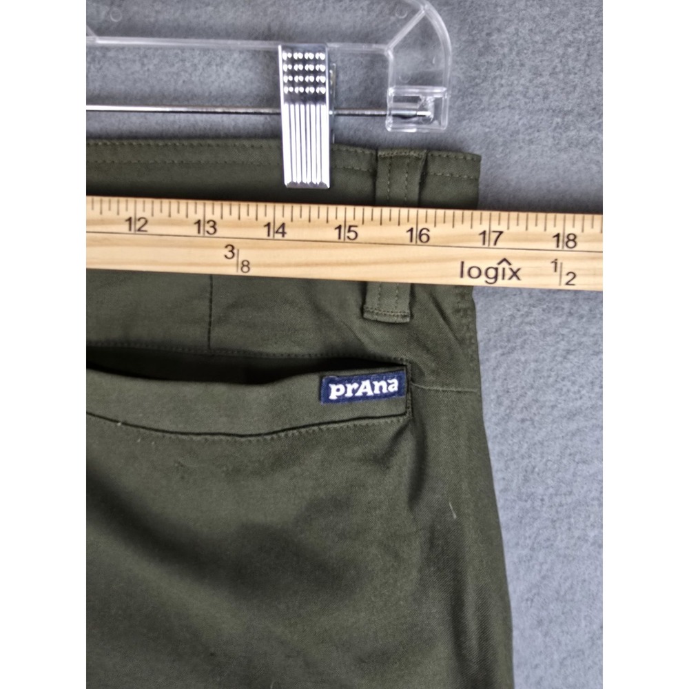 Prana Pants Men 33x34 Green Zion Slim Fit Outdoor Hiking Gorpcore - Picture 3 of 7